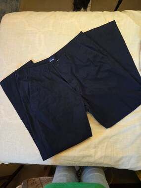 Basic Editions Men's Navy Blue Chino Pants Size 38x32
